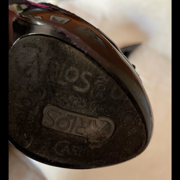 Sexy Carlos Santana High Heel Black Lace & Ribbon Slide - Picture 9 of 12